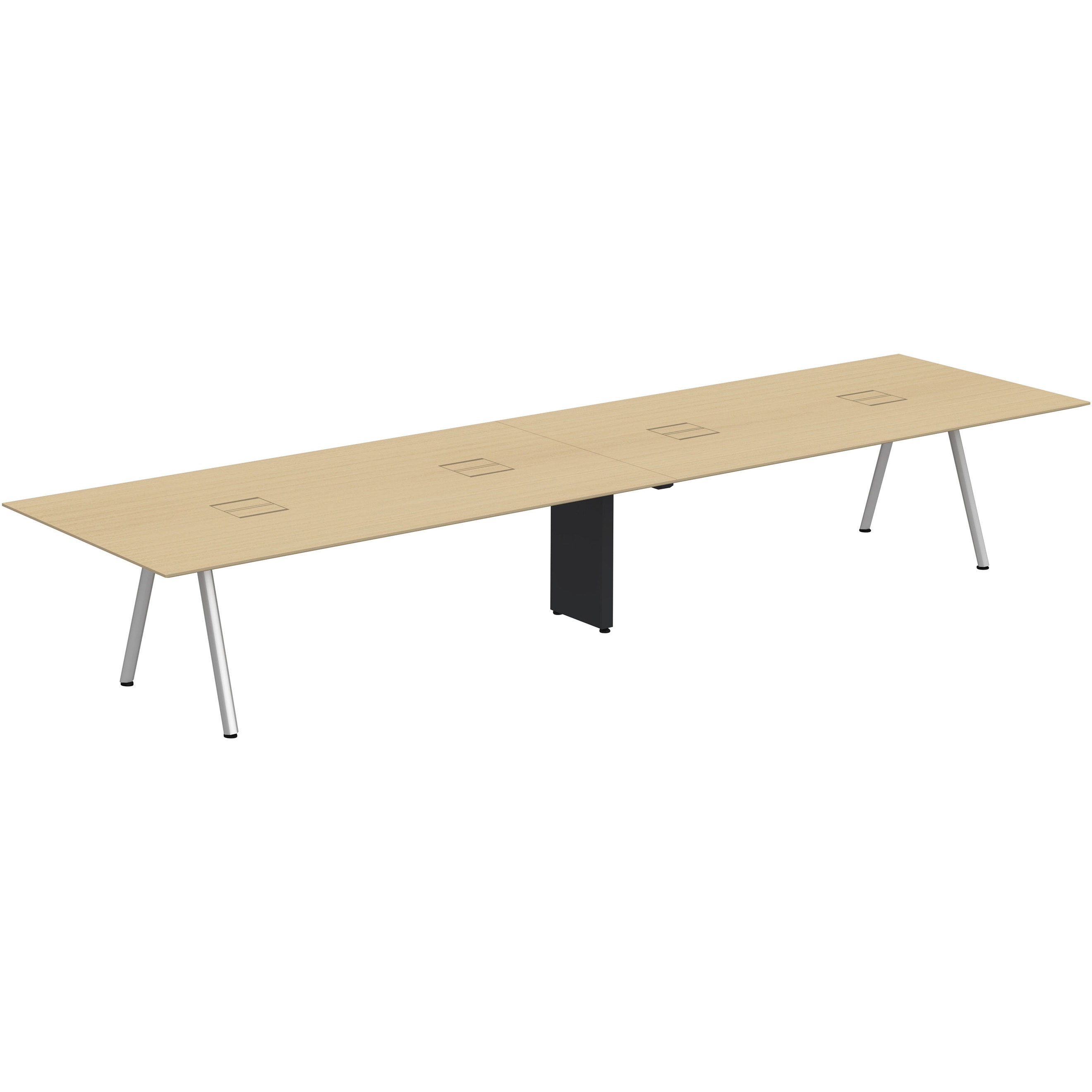 JVT-4812WHPN-PX アフィーノ ミーティングテーブル 角型 配線ユニット付 連結ワイヤリング・アルミミラー脚 W4800<配送時組立サービス付> 1台 イトーキ 【通販モノタロウ】