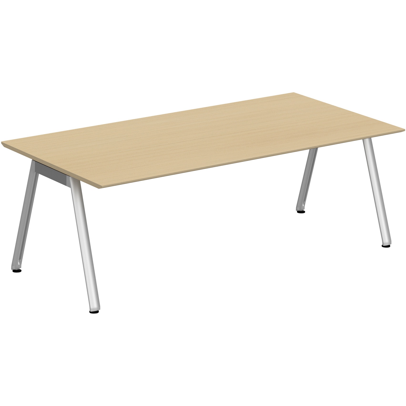 JVT-2111HNPN1PX アフィーノ ミーティングテーブル 角型 アルミミラー脚 W2100×D1100<配送時組立サービス付> 1台 イトーキ 【通販モノタロウ】