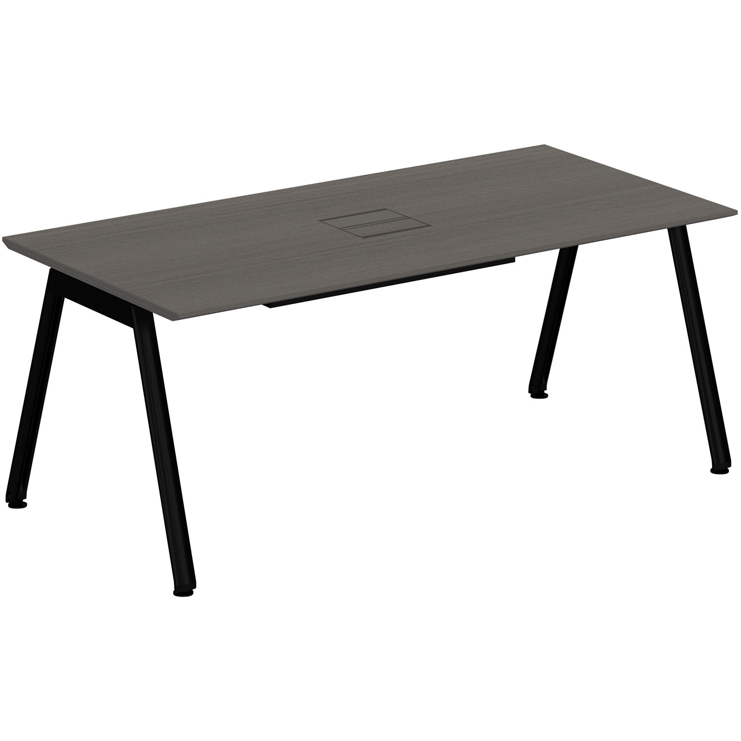 JVT-1809HHTN-TR アフィーノ ミーティングテーブル 角型 配線ユニット付 アルミ塗装脚 W1800×D900<配送時組立サービス付> 1台 イトーキ 【通販モノタロウ】