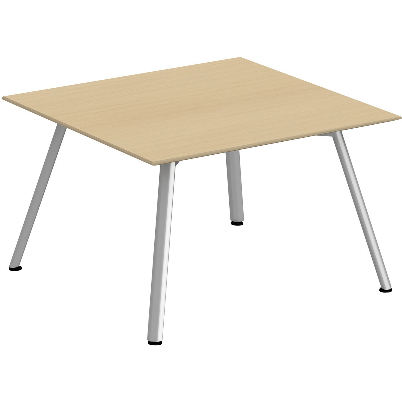 JVT-1212TNPN-PX アフィーノ ミーティングテーブル 正方形 アルミミラー脚 W1200×D1200<配送時組立サービス付> 1台 イトーキ 【通販モノタロウ】