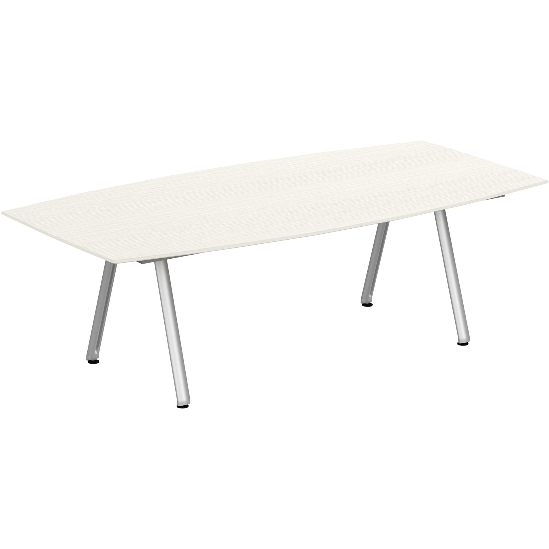 JVT-2412BNPN-PH アフィーノ ミーティングテーブル ボート型 連結ワイヤリング・アルミミラー脚 W2400<配送時組立サービス付> 1台 イトーキ 【通販モノタロウ】 119,900円