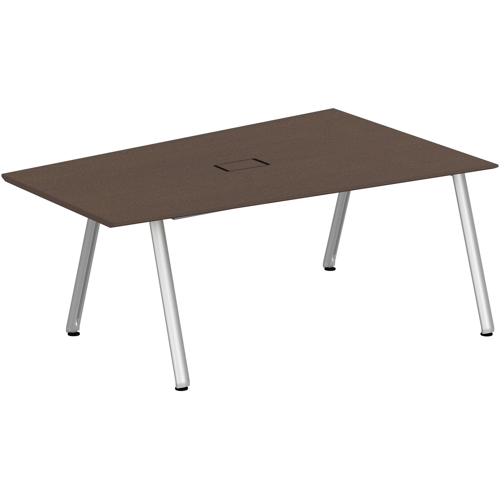 JVT-1812DWPN2PY アフィーノ ミーティングテーブル 台形型 配線カバー付 連結ワイヤリング・アルミミラー脚 W1800<配送時組立サービス付> 1台 イトーキ 【通販モノタロウ】