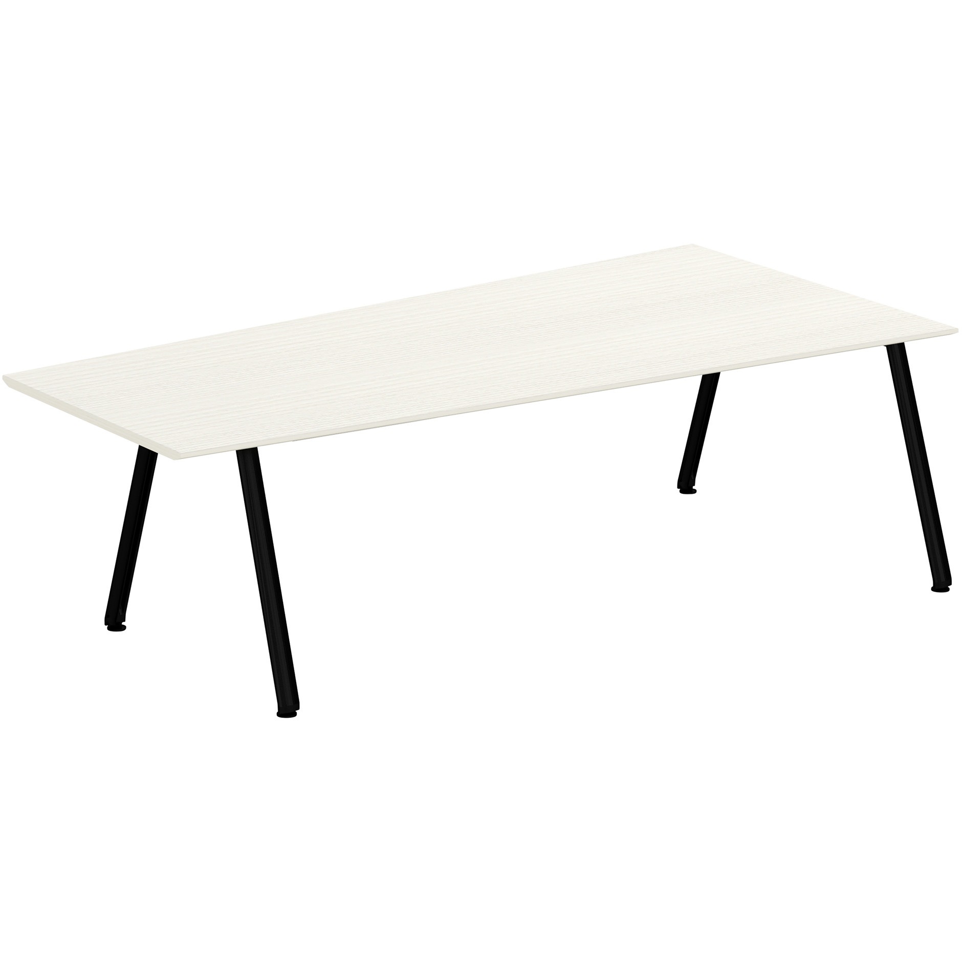 JVT-2412DNTN-TH アフィーノ ミーティングテーブル 台形型 連結ワイヤリング・アルミ塗装脚 W2400<配送時組立サービス付> 1台 イトーキ 【通販モノタロウ】