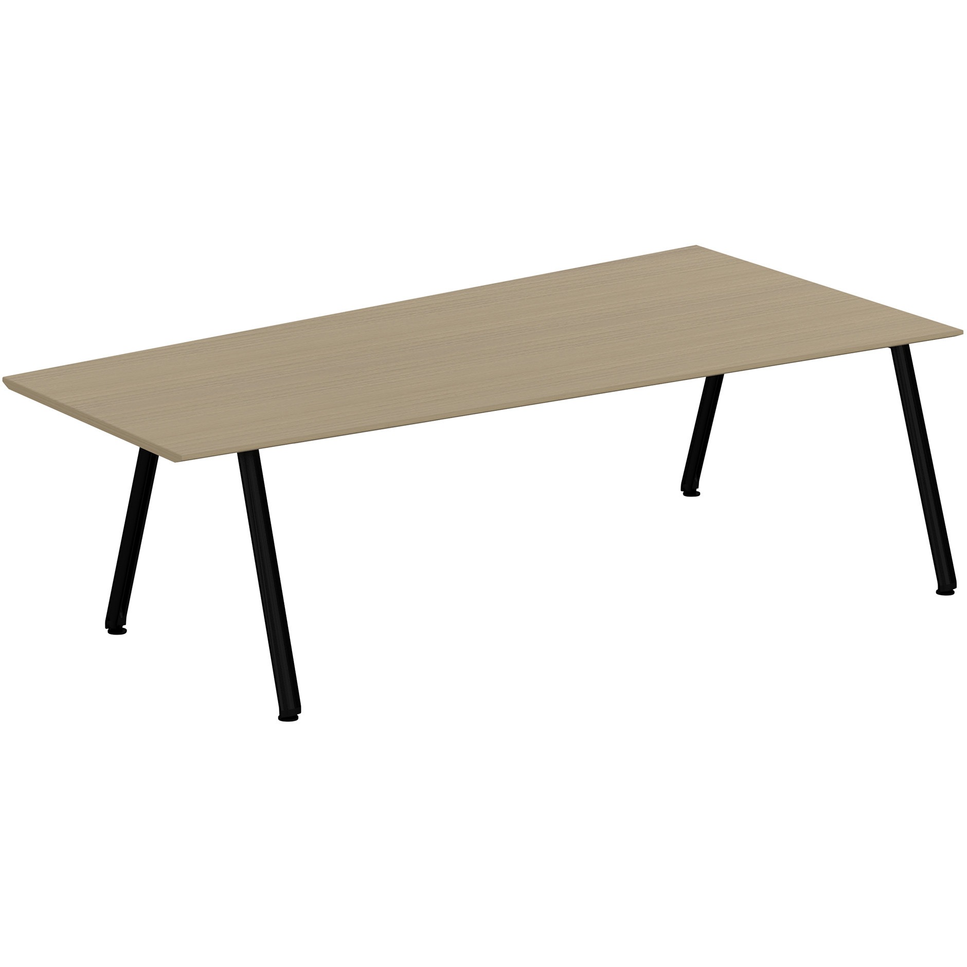 JVT-2412DNTN-TM アフィーノ ミーティングテーブル 台形型 連結ワイヤリング・アルミ塗装脚 W2400<配送時組立サービス付> 1台 イトーキ 【通販モノタロウ】 114,900円