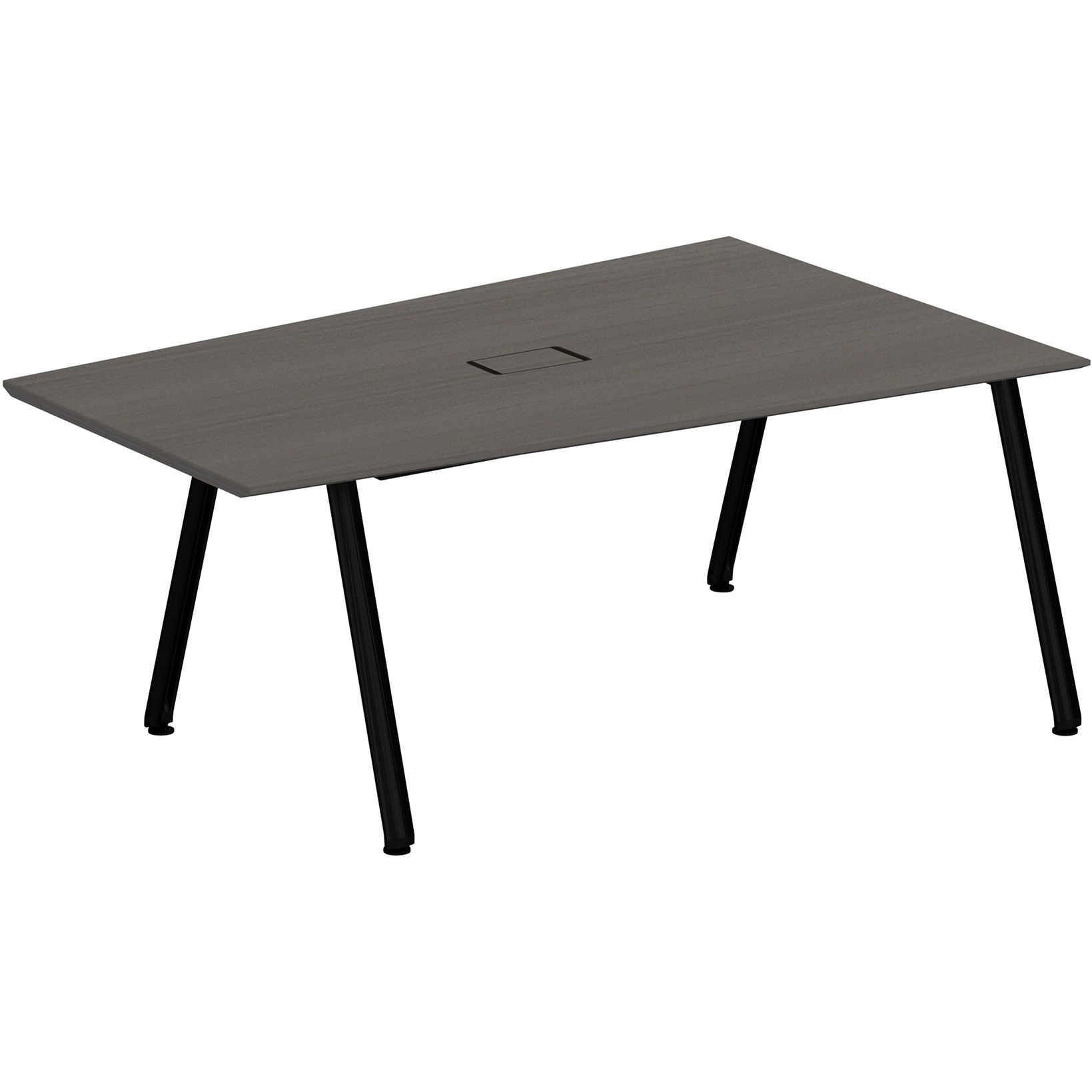 JVT-1812DWTN2TR アフィーノ ミーティングテーブル 台形型 配線カバー付 連結ワイヤリング・アルミ塗装脚 W1800<配送時組立サービス付> 1台 イトーキ 【通販モノタロウ】