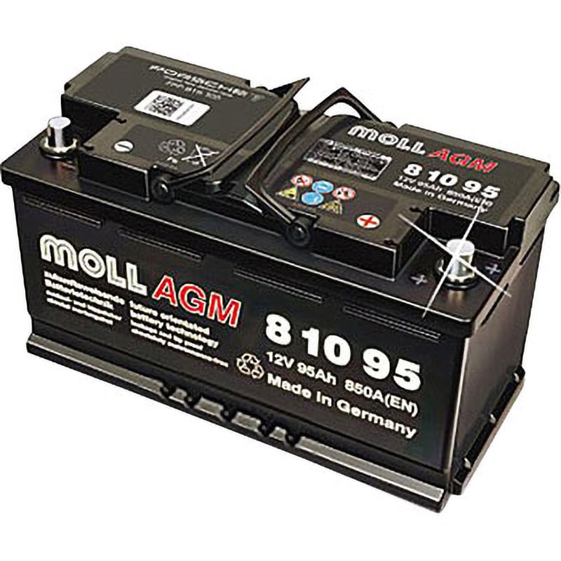 MOLL AGM 81095 欧州車用AGMバッテリー MOLL 1個 MOLL 【通販モノタロウ】