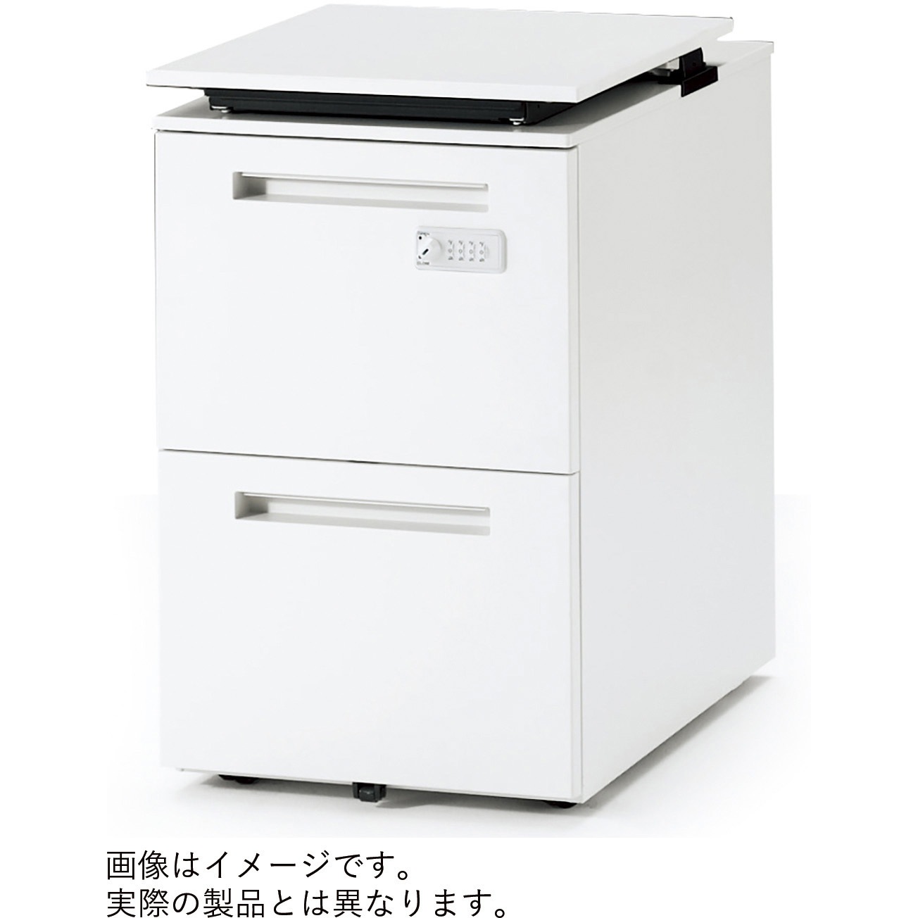 CZR046MECSZB971 CZRレベルアップワゴン A4・2段 ゼロリセットダイヤル錠 キャスターロック付<配送時組立サービス付> 1台 イトーキ 【通販モノタロウ】