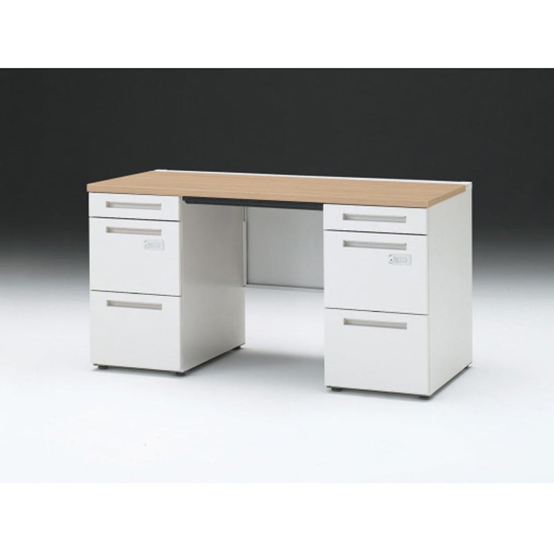 CZR-146BACK-992 CZRデスク 両袖机 ダイヤル錠 センター引出し付 W1400×D600<配送時組立サービス付> イトーキ 高さ720mm幅1399mm  CZR-146BACK-992