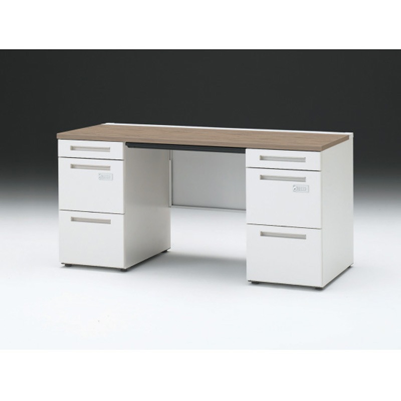 CZR-156BACK-971 CZRデスク 両袖机 ダイヤル錠 センター引出し付 W1500×D600<配送時組立サービス付> イトーキ 高さ720mm幅1499mm  CZR-156BACK-971