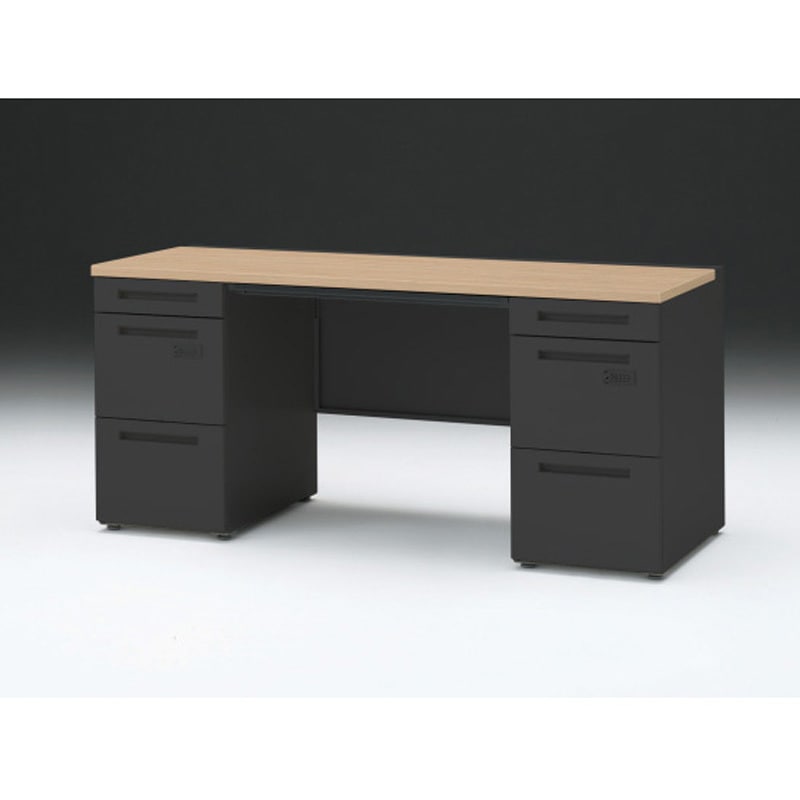 CZR-166BACK-192 CZRデスク 両袖机 ダイヤル錠 センター引出し付 W1600×D600<配送時組立サービス付> イトーキ 高さ720mm幅1599mm  CZR-166BACK-192