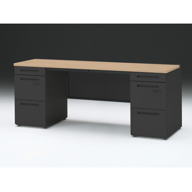 CZR-186BACK-192 CZRデスク 両袖机 ダイヤル錠 センター引出し付 W1800×D600<配送時組立サービス付> イトーキ 高さ720mm幅1799mm  CZR-186BACK-192