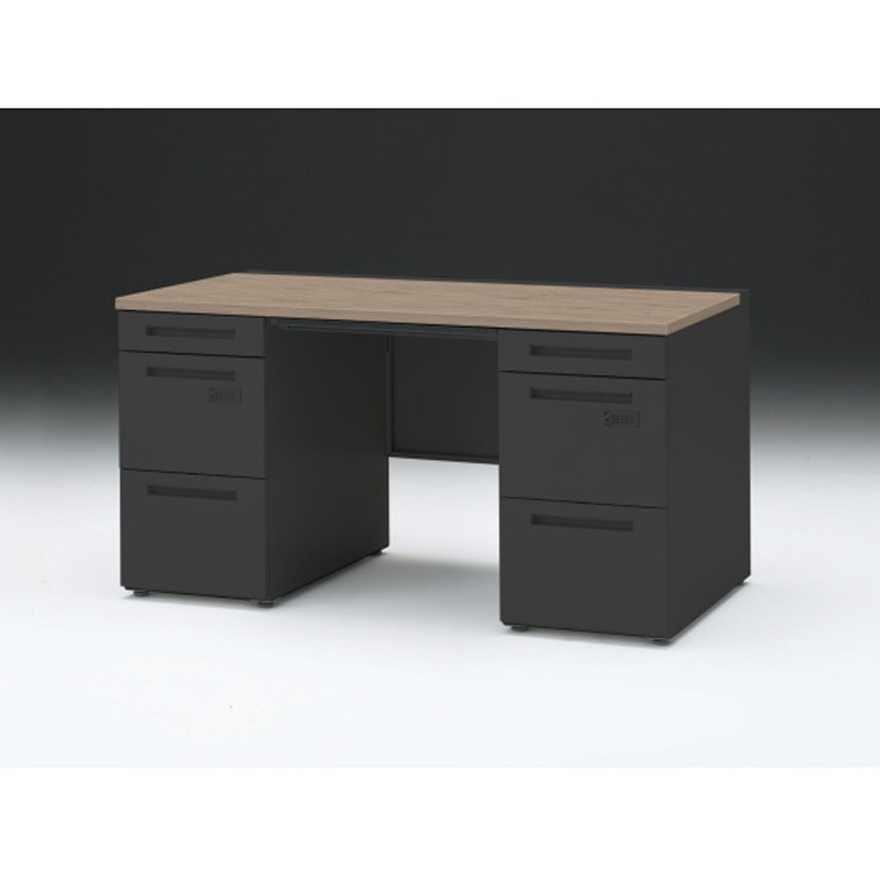 CZR-147BACK-171 CZRデスク 両袖机 ダイヤル錠 センター引出し付 W1400×D700<配送時組立サービス付> イトーキ 高さ720mm幅1399mm  CZR-147BACK-171