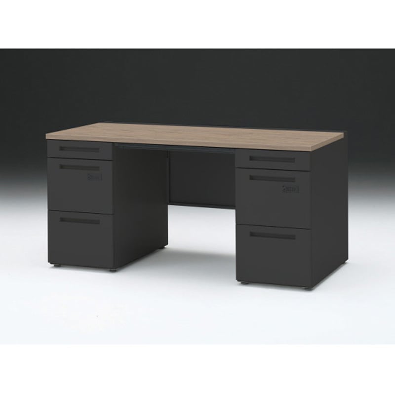 CZR-157BACK-171 CZRデスク 両袖机 ダイヤル錠 センター引出し付 W1500×D700<配送時組立サービス付> イトーキ 高さ720mm幅1499mm  CZR-157BACK-171