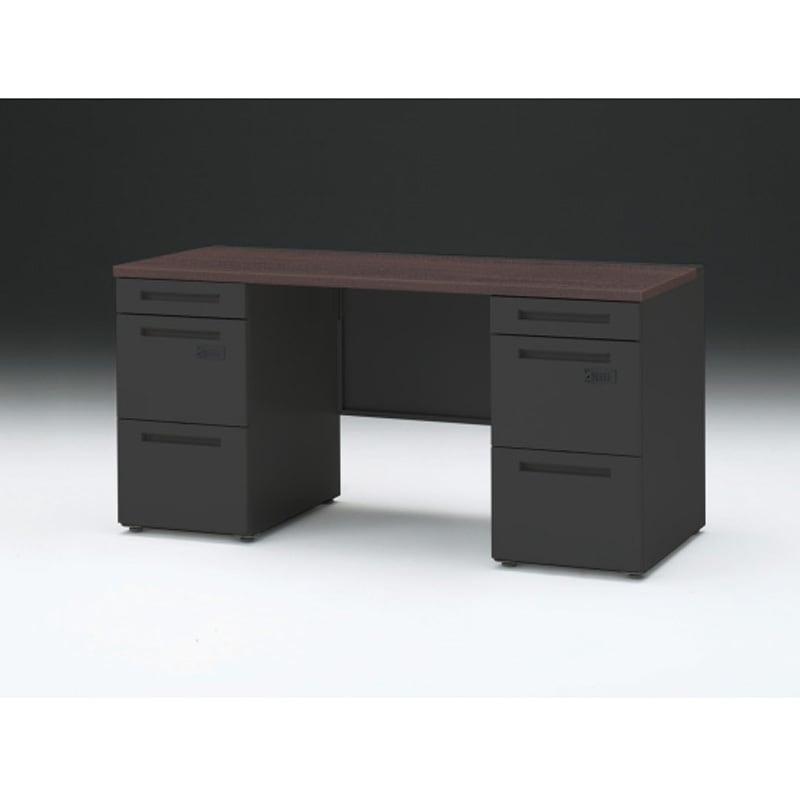 CZR-156KACK-182 CZRデスク 両袖机 ダイヤル錠 センター引出しなし W1500×D600<配送時組立サービス付> イトーキ 高さ720mm幅1499mm  CZR-156KACK-182