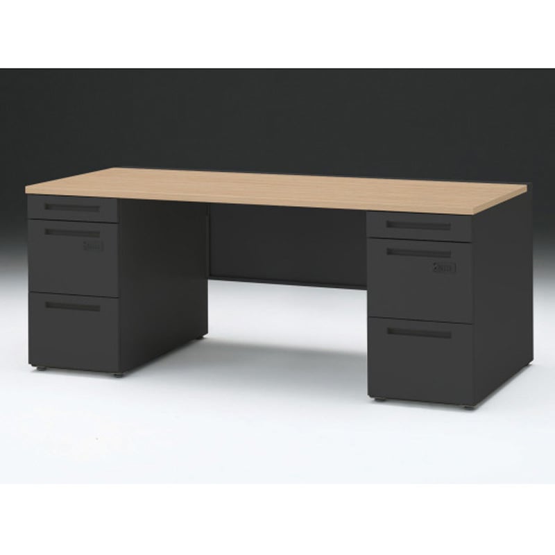 CZR-188KACK-192 CZRデスク 両袖机 ダイヤル錠 センター引出しなし W1800×D800<配送時組立サービス付> イトーキ 高さ720mm幅1799mm  CZR-188KACK-192