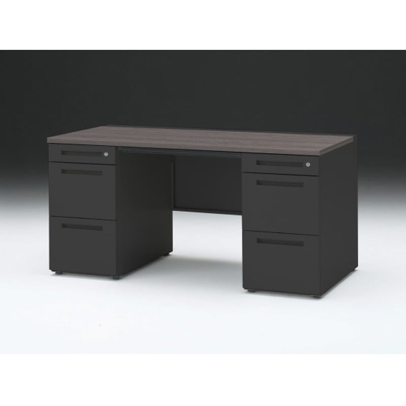 CZR-157BDC-181 CZRデスク 両袖机 ロングレールタイプ センター引出し付 W1500×D700<配送時組立サービス付> イトーキ 高さ720mm幅1499mm  CZR-157BDC-181