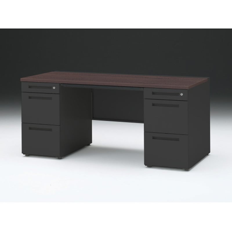 CZR-167BDC-182 CZRデスク 両袖机 ロングレールタイプ センター引出し付 W1600×D700<配送時組立サービス付> イトーキ 高さ720mm幅1599mm  CZR-167BDC-182