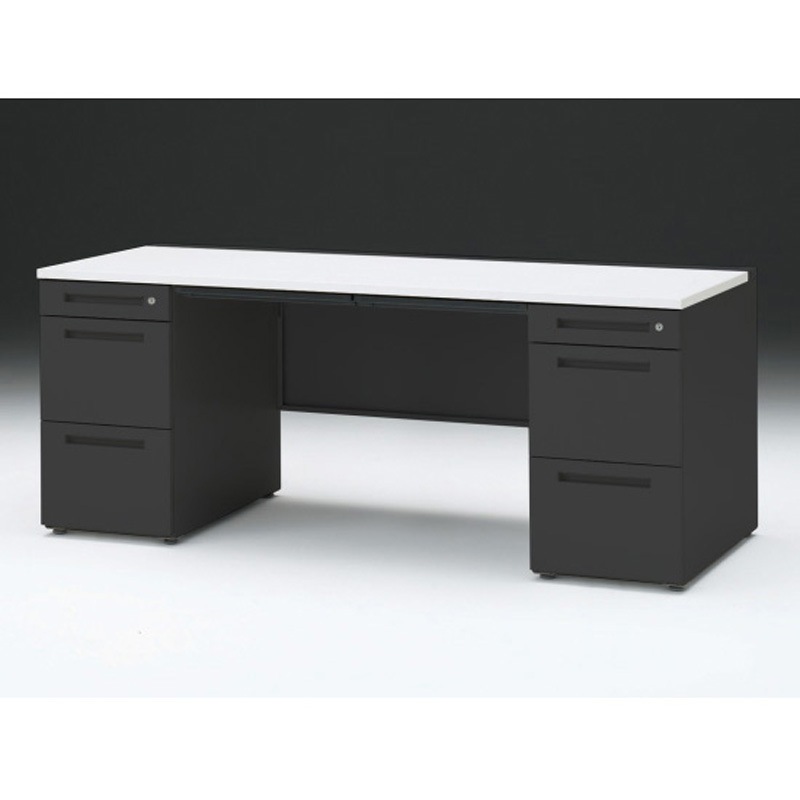 CZR-187BDC-1W9 CZRデスク 両袖机 ロングレールタイプ センター引出し付 W1800×D700<配送時組立サービス付> イトーキ 高さ720mm幅1799mm  CZR-187BDC-1W9