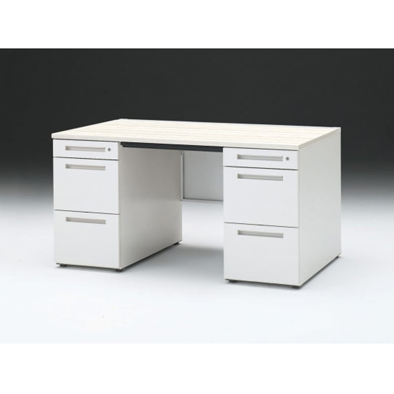 CZR-148BDC-961 CZRデスク 両袖机 ロングレールタイプ センター引出し付 W1400×D800<配送時組立サービス付> イトーキ 高さ720mm幅1399mm  CZR-148BDC-961