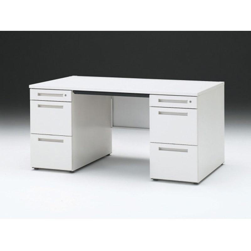 CZR-158BDC-9W9 CZRデスク 両袖机 ロングレールタイプ センター引出し付 W1500×D800<配送時組立サービス付> イトーキ 高さ720mm幅1499mm  CZR-158BDC-9W9