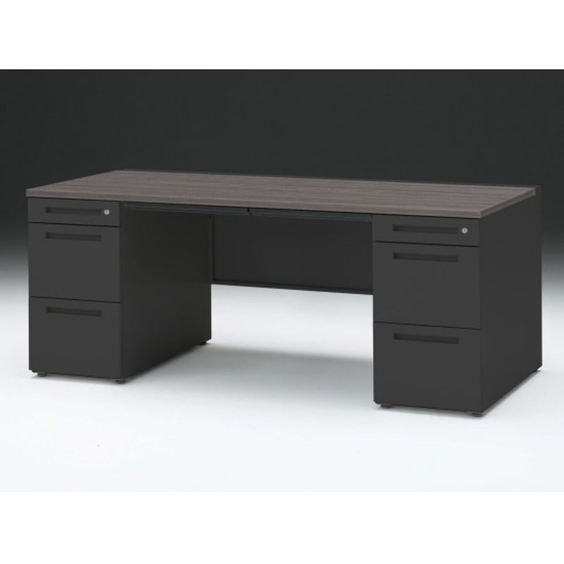 CZR-188BDC-181 CZRデスク 両袖机 ロングレールタイプ センター引出し付 W1800×D800<配送時組立サービス付> イトーキ 高さ720mm幅1799mm  CZR-188BDC-181