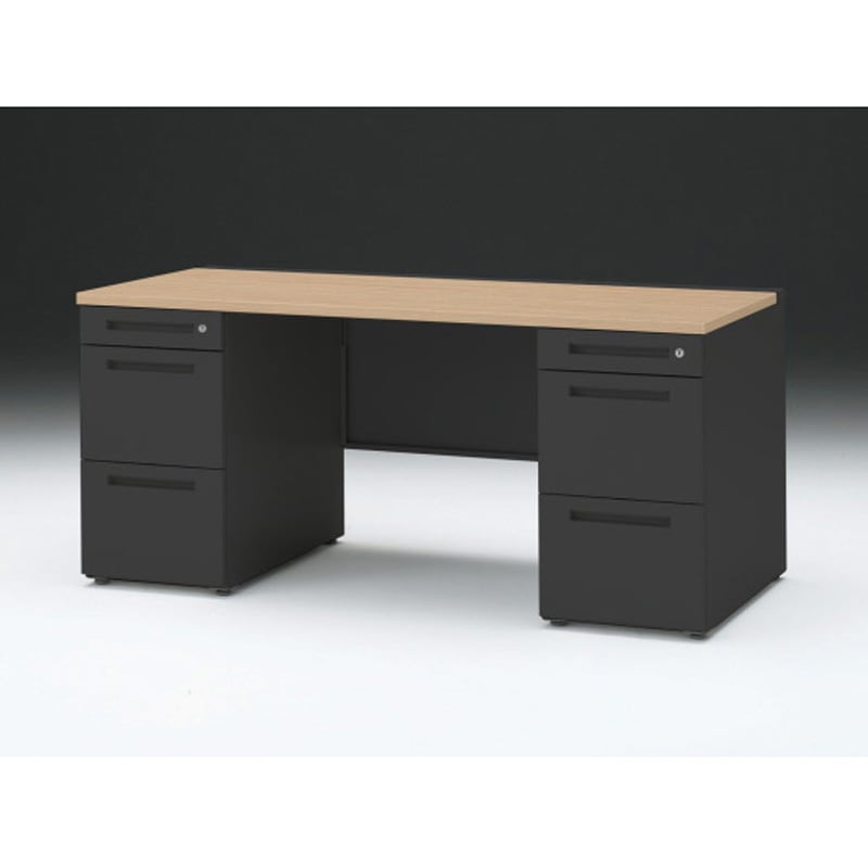 CZR-167KDC-192 CZRデスク 両袖机 ロングレールタイプ センター引出しなし W1600×D700<配送時組立サービス付> 1台 イトーキ 【通販モノタロウ】