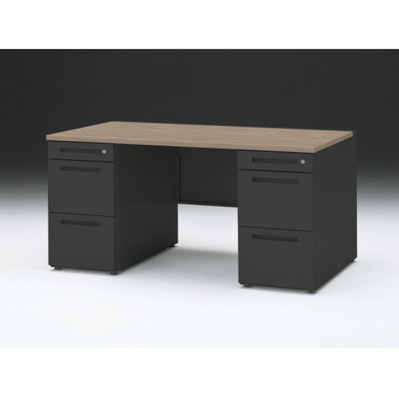 CZR-158KDC-171 CZRデスク 両袖机 ロングレールタイプ センター引出しなし W1500×D800<配送時組立サービス付> 1台 イトーキ 【通販モノタロウ】