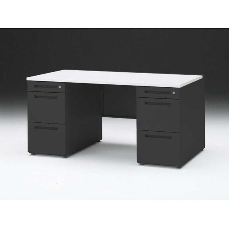 CZR-158KDC-1W9 CZRデスク 両袖机 ロングレールタイプ センター引出しなし W1500×D800<配送時組立サービス付> 1台 イトーキ 【通販モノタロウ】