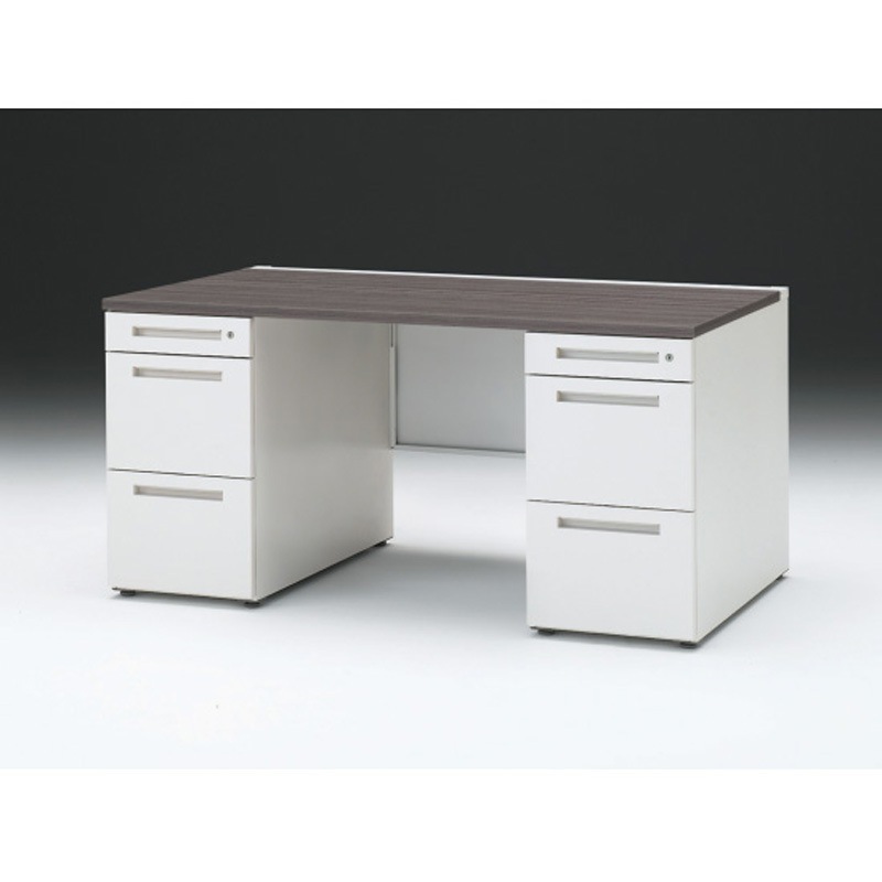 CZR-158KDC-981 CZRデスク 両袖机 ロングレールタイプ センター引出しなし W1500×D800<配送時組立サービス付> 1台 イトーキ 【通販モノタロウ】