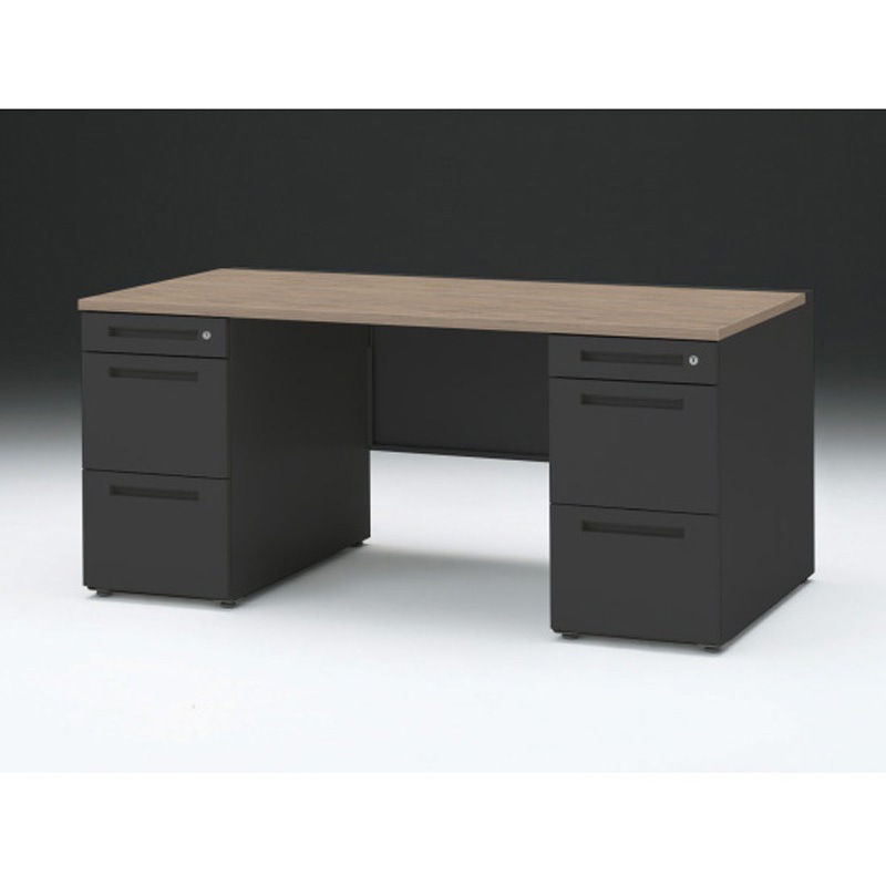 CZR-168KDC-171 CZRデスク 両袖机 ロングレールタイプ センター引出しなし W1600×D800<配送時組立サービス付> 1台 イトーキ 【通販モノタロウ】