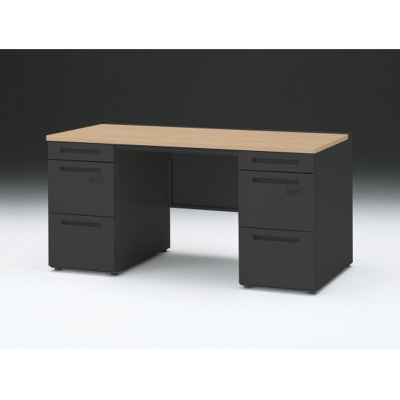 CZR-157BDCK-192 CZRデスク 両袖机 ロングレールタイプ ダイヤル錠 センター引出し付 W1500×D700<配送時組立サービス付> 1台 イトーキ 【通販モノタロウ】