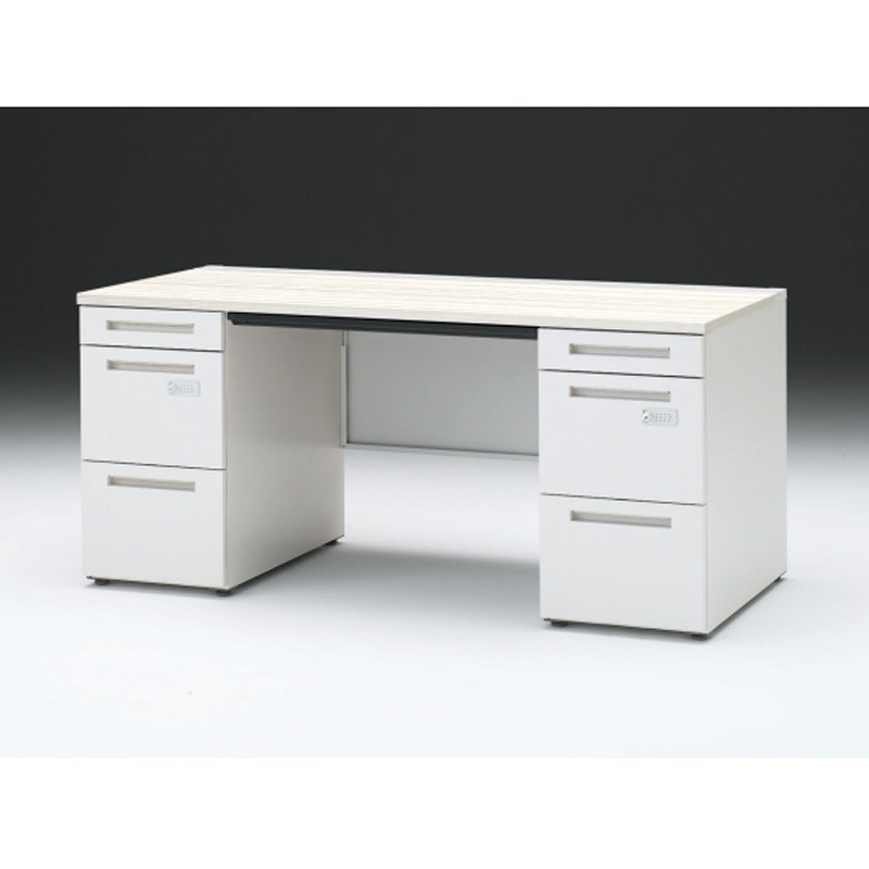 CZR-167BDCK-961 CZRデスク 両袖机 ロングレールタイプ ダイヤル錠 センター引出し付 W1600×D700<配送時組立サービス付> 1台 イトーキ 【通販モノタロウ】