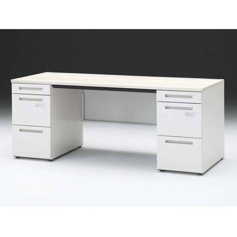 CZR-187BDCK-961 CZRデスク 両袖机 ロングレールタイプ ダイヤル錠 センター引出し付 W1800×D700<配送時組立サービス付> 1台 イトーキ 【通販モノタロウ】