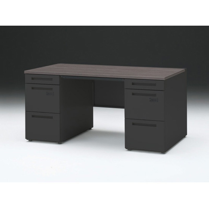 CZR-158BDCK-181 CZRデスク 両袖机 ロングレールタイプ ダイヤル錠 センター引出し付 W1500×D800<配送時組立サービス付> 1台 イトーキ 【通販モノタロウ】