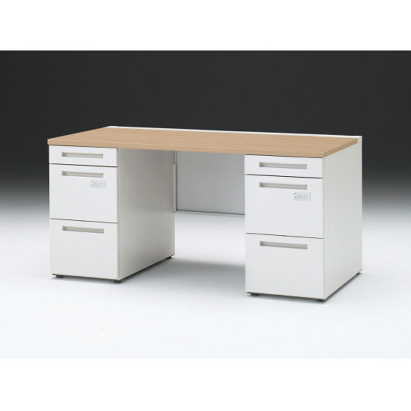 CZR-157KDCK-992 CZRデスク 両袖机 ロングレールタイプ ダイヤル錠 センター引出しなし W1500×D700<配送時組立サービス付> 1台 イトーキ 【通販モノタロウ】