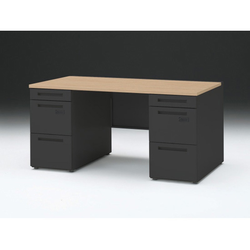 CZR-158KDCK-192 CZRデスク 両袖机 ロングレールタイプ ダイヤル錠 センター引出しなし W1500×D800<配送時組立サービス付> 1台 イトーキ 【通販モノタロウ】