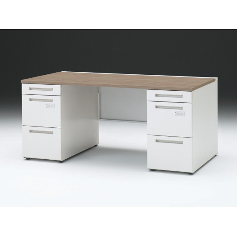 CZR-168KDCK-971 CZRデスク 両袖机 ロングレールタイプ ダイヤル錠 センター引出しなし W1600×D800<配送時組立サービス付> 1台 イトーキ 【通販モノタロウ】