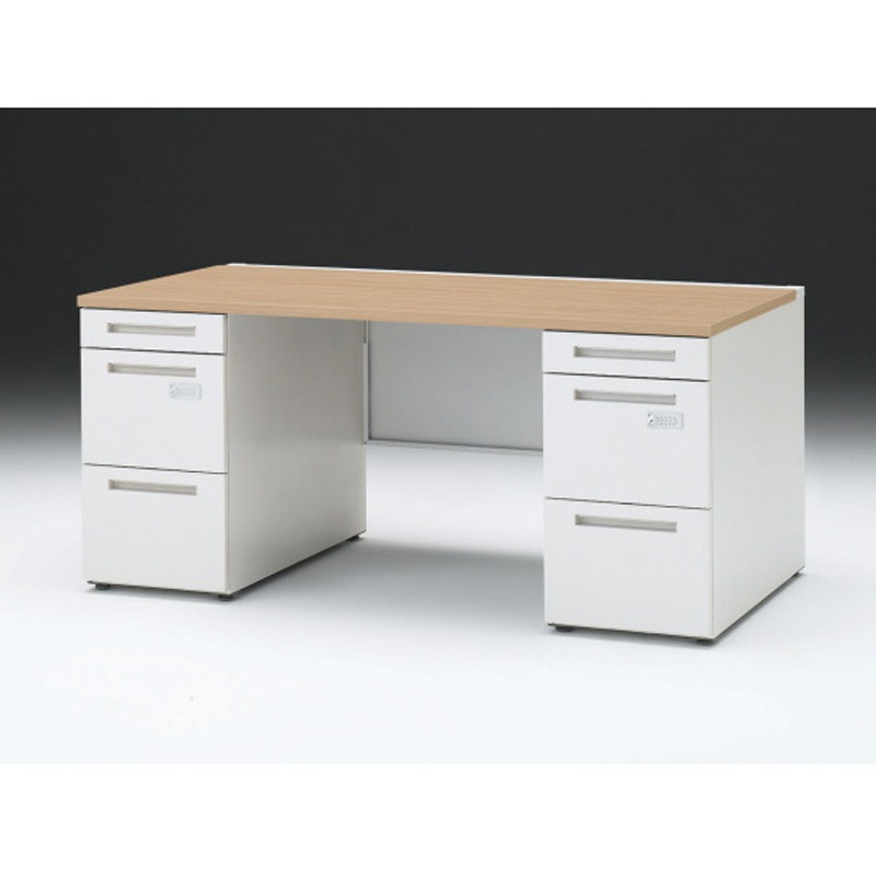 CZR-168KDCK-992 CZRデスク 両袖机 ロングレールタイプ ダイヤル錠 センター引出しなし W1600×D800<配送時組立サービス付> 1台 イトーキ 【通販モノタロウ】