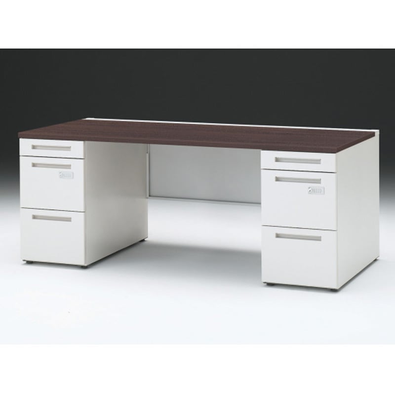 CZR-188KDCK-982 CZRデスク 両袖机 ロングレールタイプ ダイヤル錠 センター引出しなし W1800×D800<配送時組立サービス付> 1台 イトーキ 【通販モノタロウ】