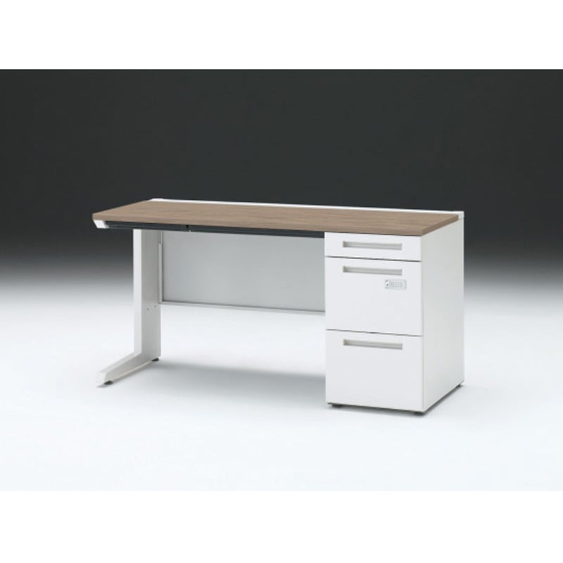 CZR-146CBCK-971 CZRデスク 片袖机ダイヤル錠 センター引出し付 W1400×D600<配送時組立サービス付> イトーキ 高さ720mm幅1399mm  CZR-146CBCK-971