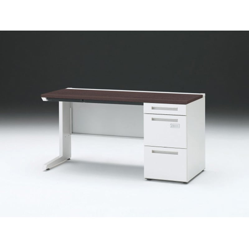 CZR-146CBCK-982 CZRデスク 片袖机ダイヤル錠 センター引出し付 W1400×D600<配送時組立サービス付> イトーキ 高さ720mm幅1399mm  CZR-146CBCK-982