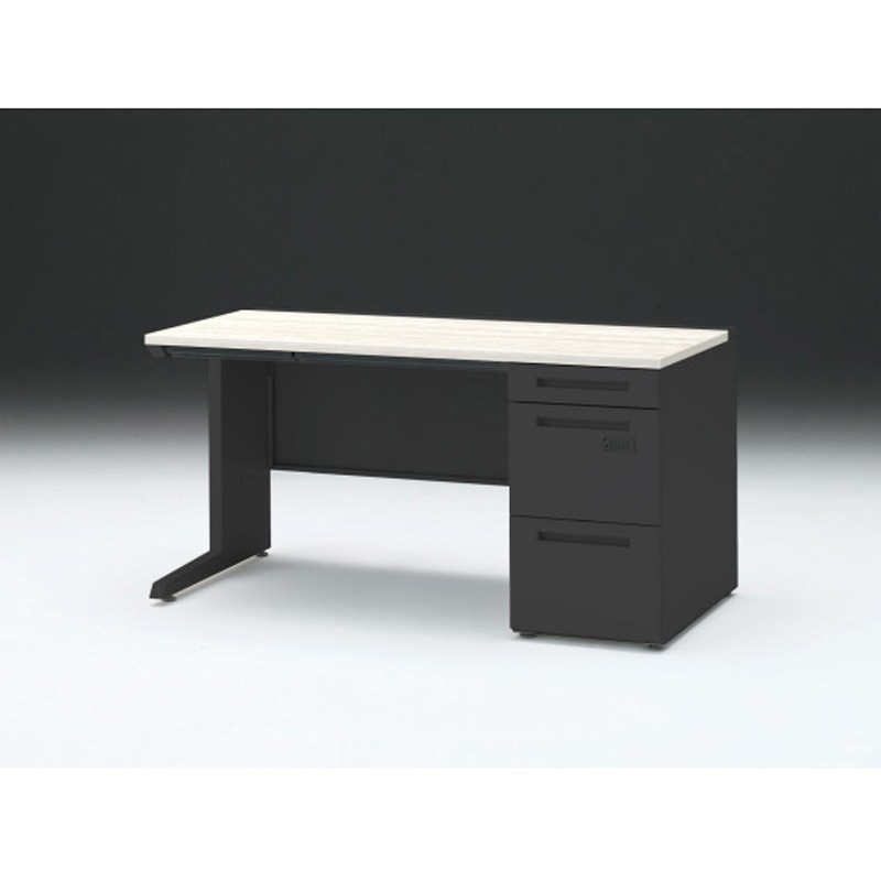 CZR-147CBCK-161 CZRデスク 片袖机ダイヤル錠 センター引出し付 W1400×D700<配送時組立サービス付> イトーキ 高さ720mm幅1399mm  CZR-147CBCK-161