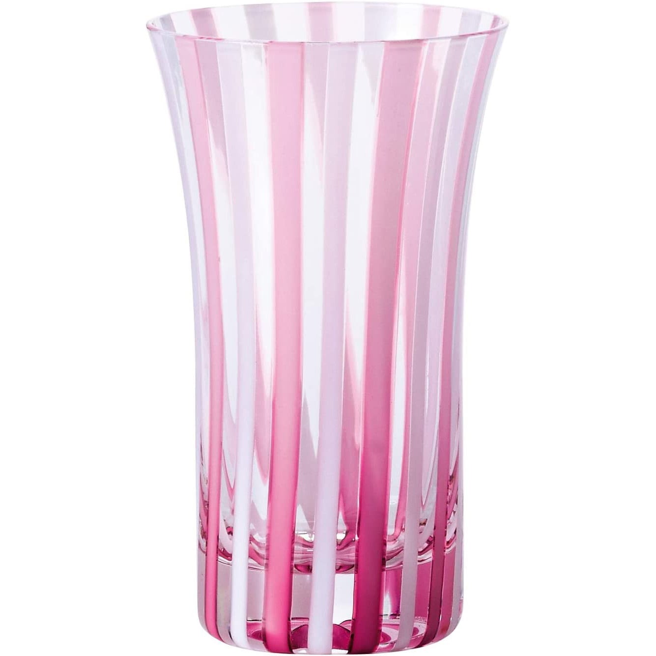 F71804 グラス ビールグラス ピンク 150ml 春空 津軽びいどろ 1個 F71804