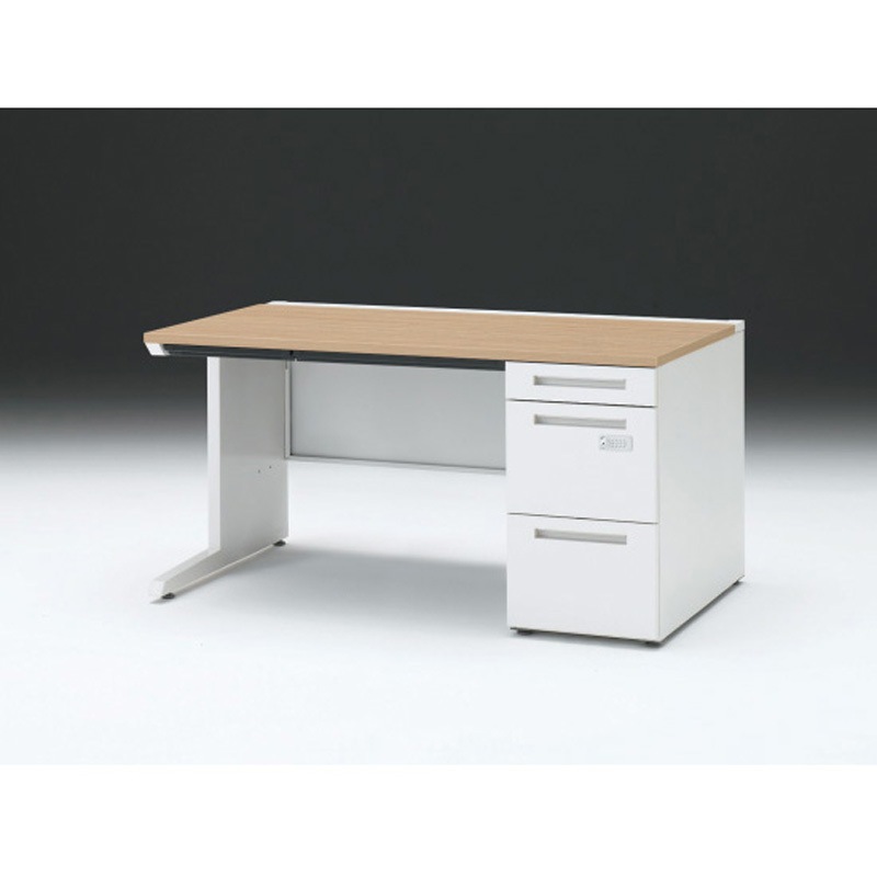 CZR-148CBCK-992 CZRデスク 片袖机ダイヤル錠 センター引出し付 W1400×D800<配送時組立サービス付> イトーキ 高さ720mm幅1399mm  CZR-148CBCK-992