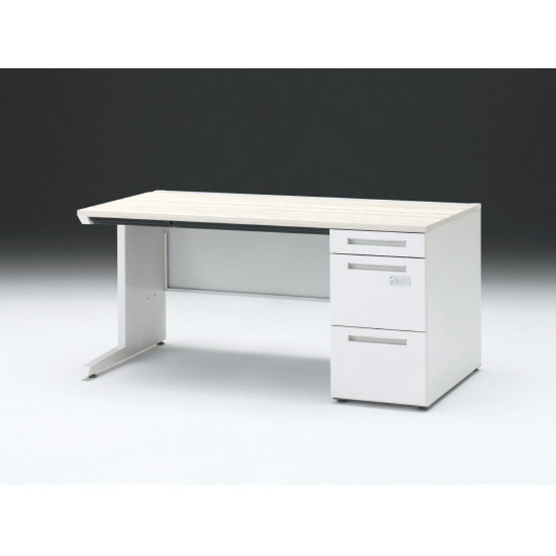 CZR-158CBCK-961 CZRデスク 片袖机ダイヤル錠 センター引出し付 W1500×D800<配送時組立サービス付> イトーキ 高さ720mm幅1499mm  CZR-158CBCK-961