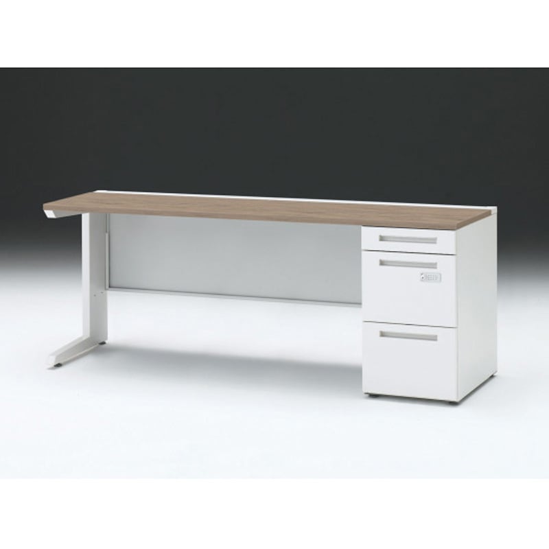 CZR-186SBCK-971 CZRデスク 片袖机ダイヤル錠 センター引出しなし W1800×D600<配送時組立サービス付> イトーキ 高さ720mm幅1799mm  CZR-186SBCK-971