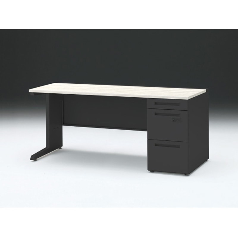 CZR-167SBCK-161 CZRデスク 片袖机ダイヤル錠 センター引出しなし W1600×D700<配送時組立サービス付> イトーキ 高さ720mm幅1599mm  CZR-167SBCK-161