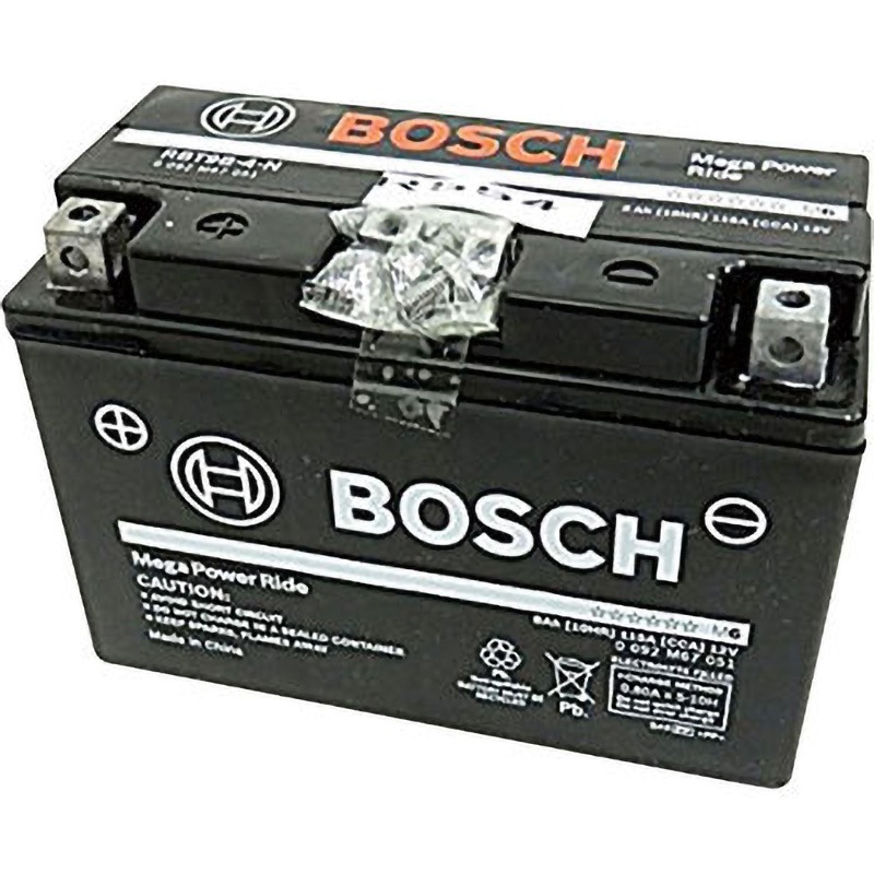 RBT9B-4-N 12V高性能VRLA(制御弁式)バッテリー液入り 1個 BOSCH(ボッシュ) 【通販モノタロウ】