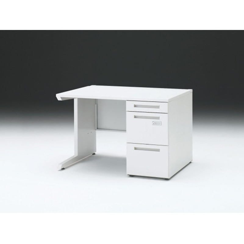 CZR-118SBCK-9W9 CZRデスク 片袖机ダイヤル錠 センター引出しなし W1100×D800<配送時組立サービス付> イトーキ 高さ720mm幅1099mm  CZR-118SBCK-9W9