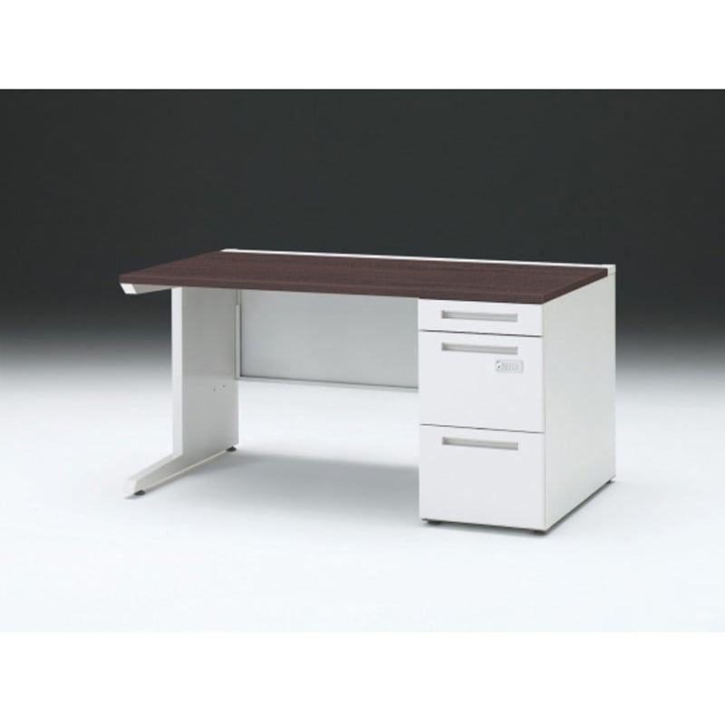 CZR-148SBCK-982 CZRデスク 片袖机ダイヤル錠 センター引出しなし W1400×D800<配送時組立サービス付> イトーキ 高さ720mm幅1399mm  CZR-148SBCK-982